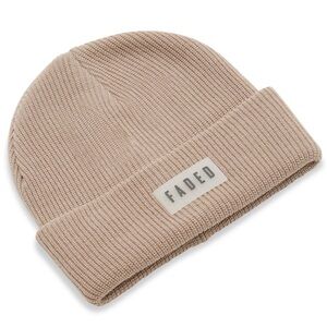 Brown Badge Beanie